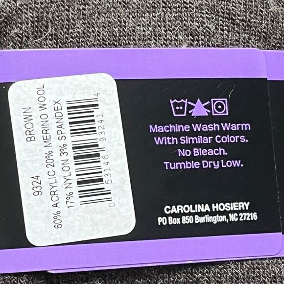 Merino Wool Blend Women’s Socks, 2 Pairs, Brown and Blue, Sizes 6-9, NWT - Picture 4 of 6